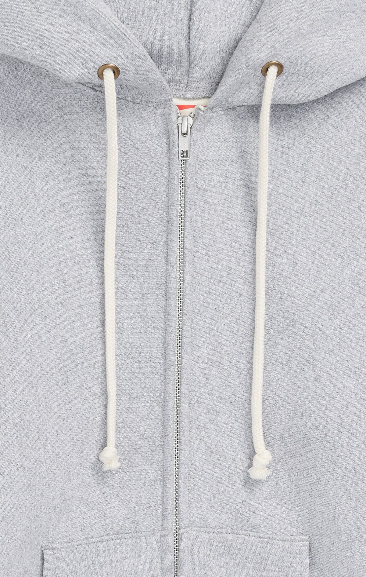 MADE IN USA ZIPPED HOODIE / CHAMPION PINNACLE / SILVER GREY