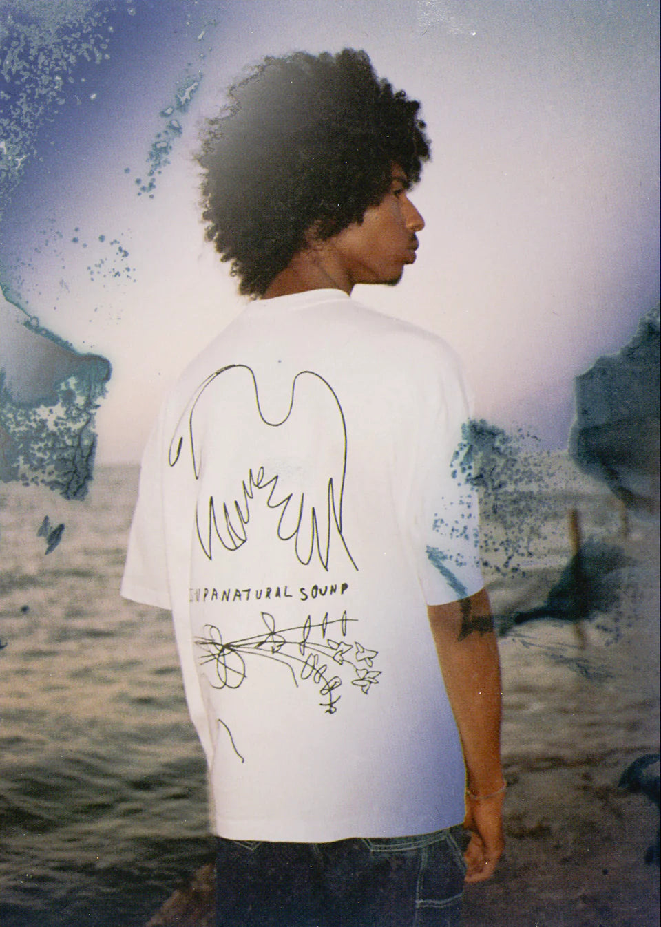 HAUNTOLOGY  TEE / DEUS EX MACHINA / VINTAGE WHITE