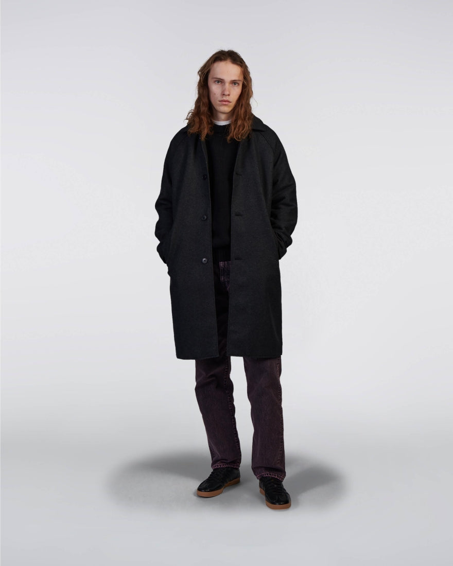Mac Wool Coat / EDWIN / DARK GREY MARL