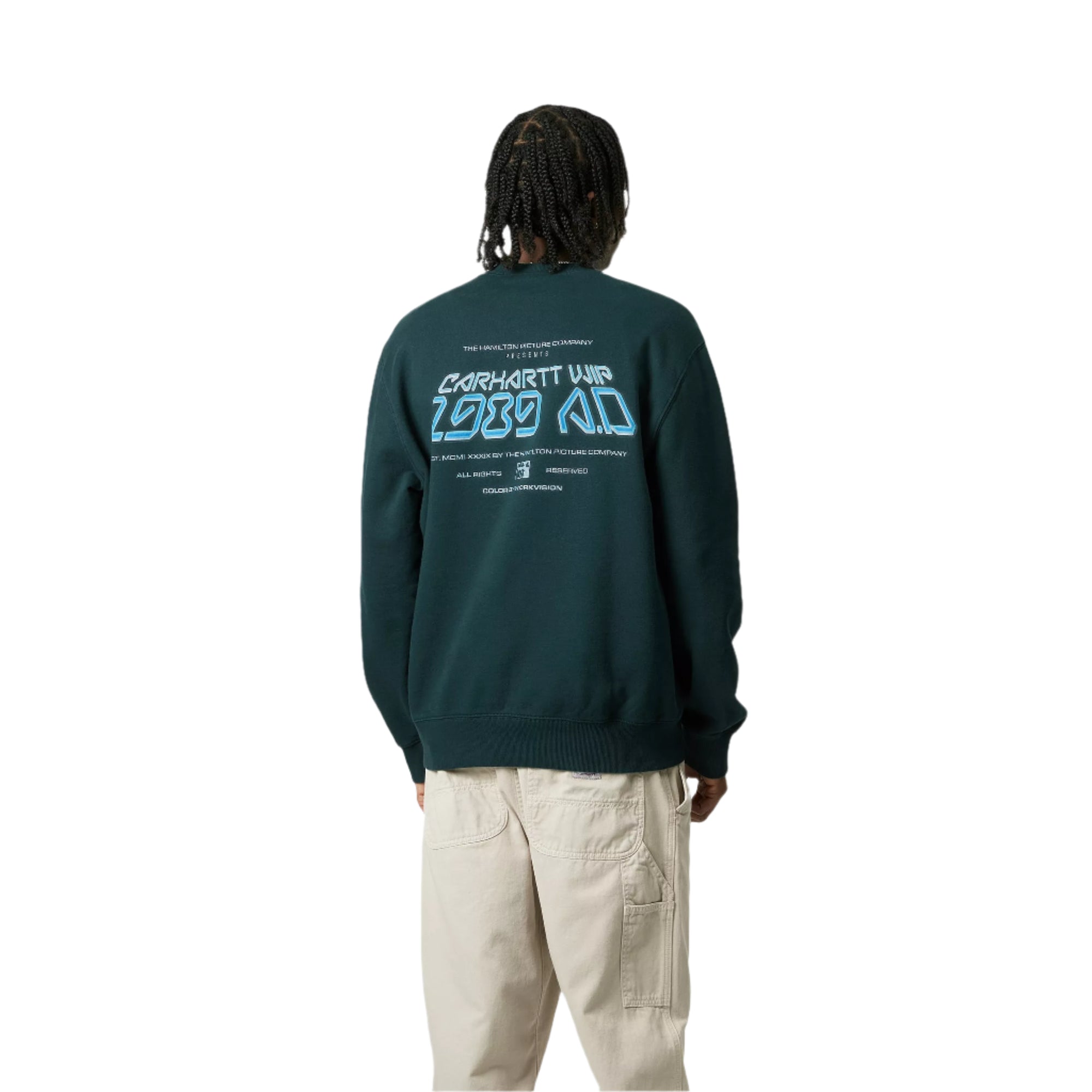 Greatest Flicks Sweat / CARHARTT WIP / DEEP LAGOON