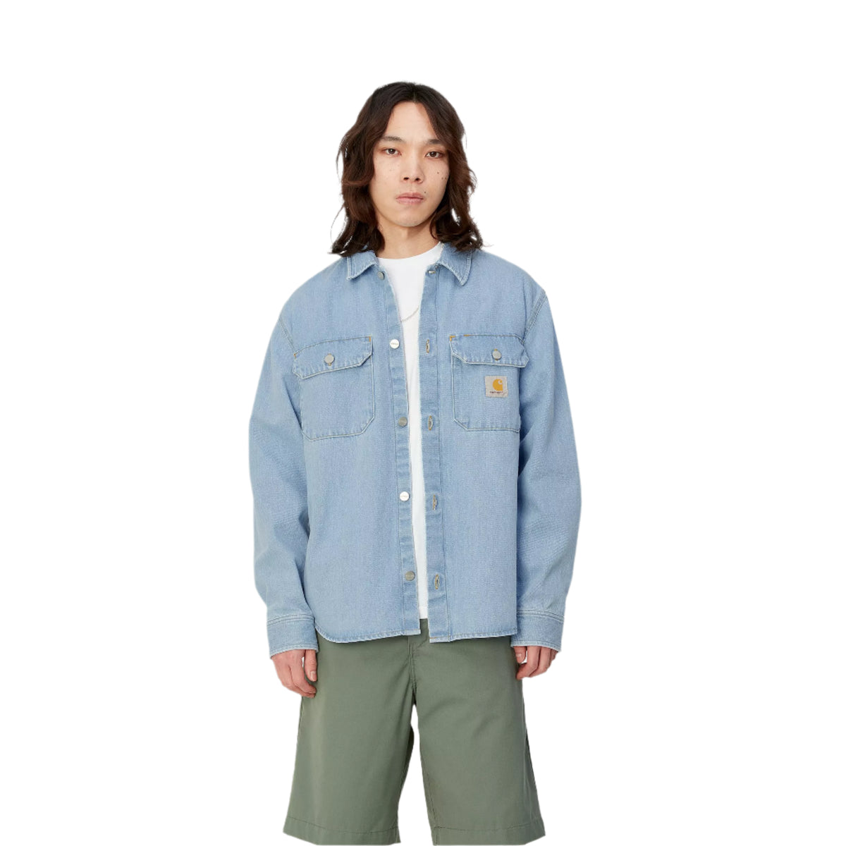 Harvey Shirt Jac / carhartt wip/ blue stone bleached