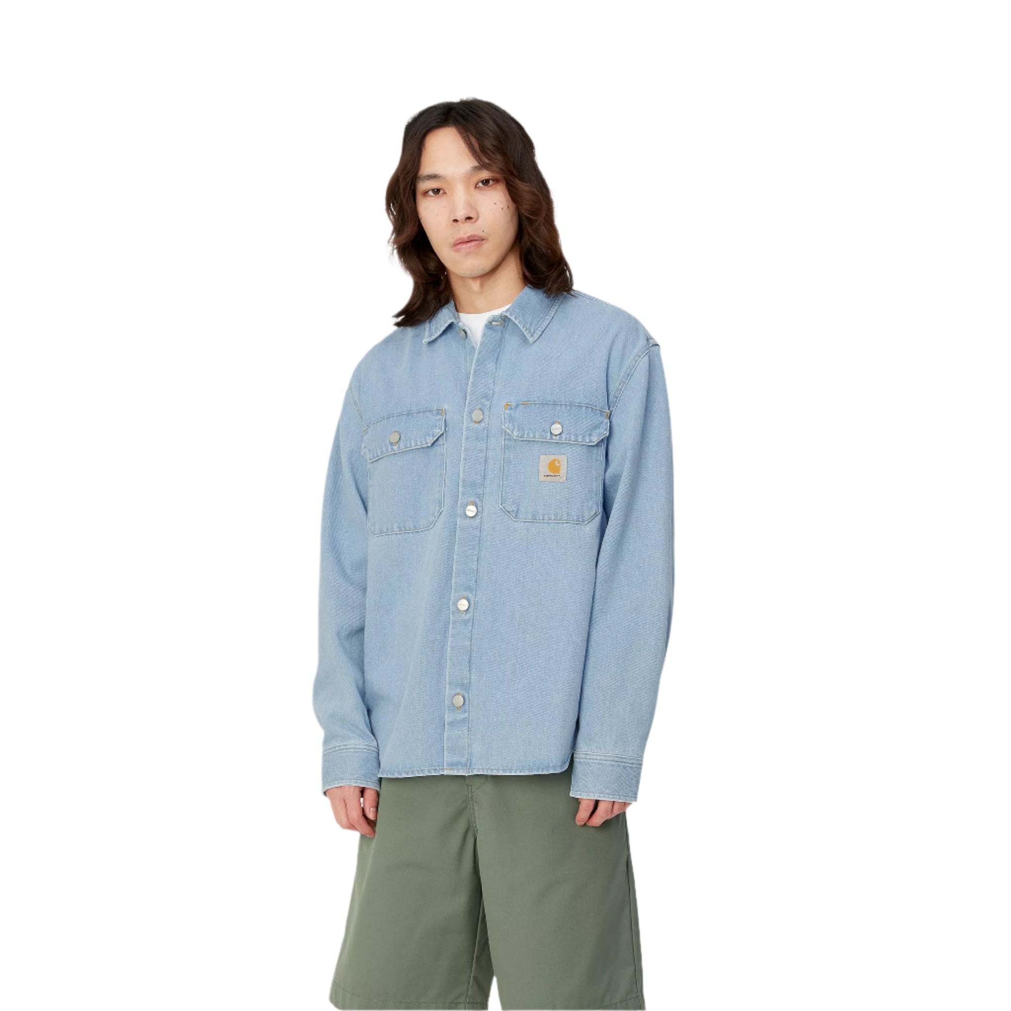 Harvey Shirt Jac / carhartt wip/ blue stone bleached