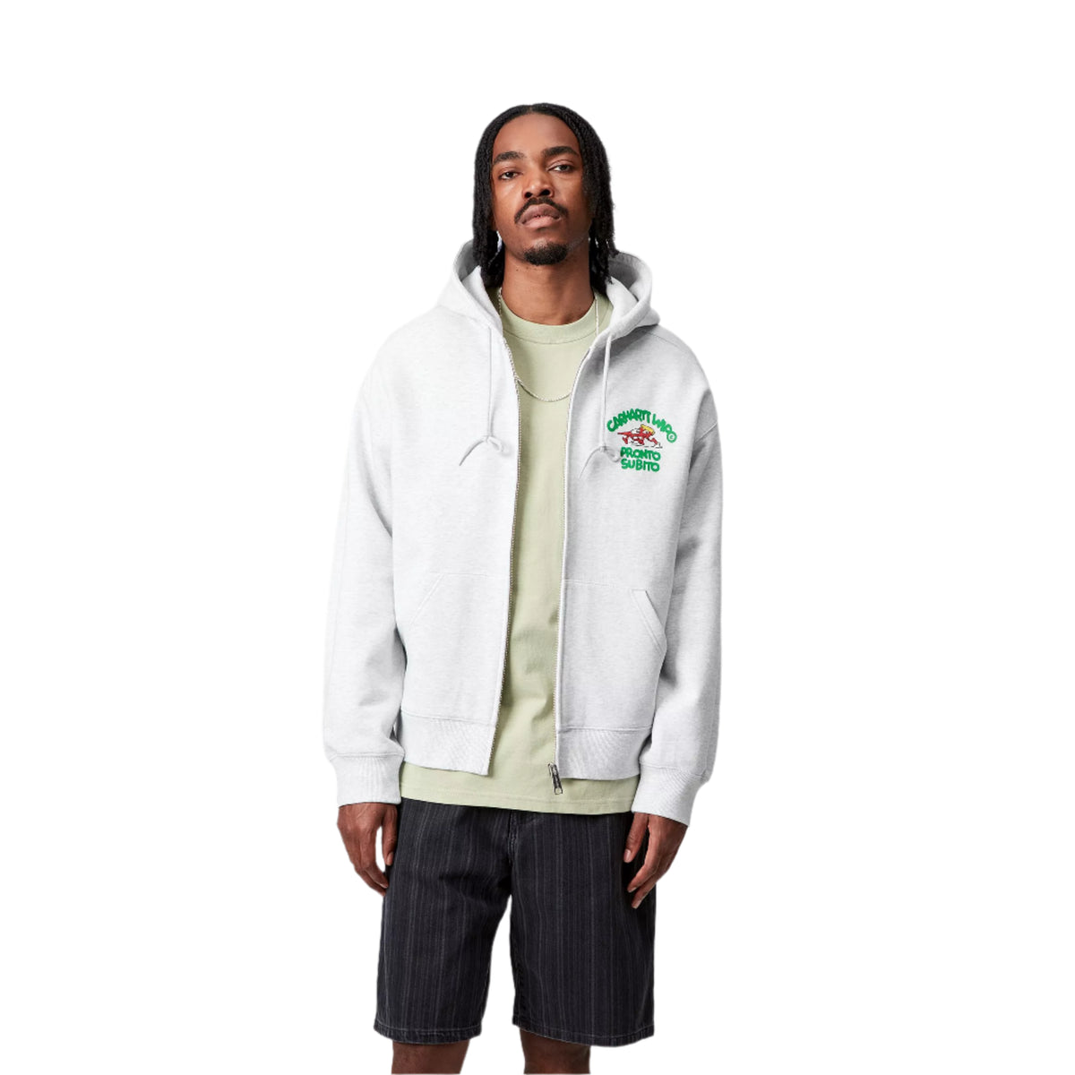 Hooded Pronto Sweat Jacket / carhartt wip / ash heather