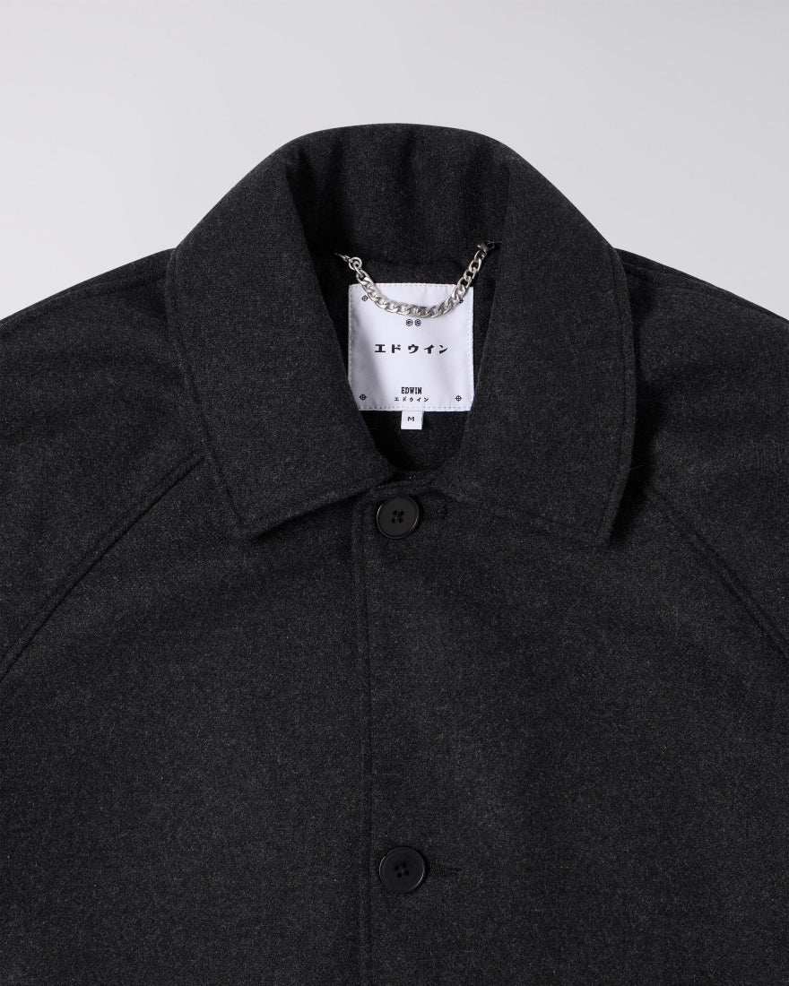 Mac Wool Coat / EDWIN / DARK GREY MARL