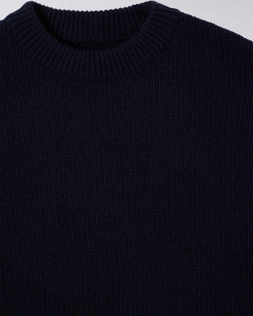 Ellis Sweater / edwin / navy / off white