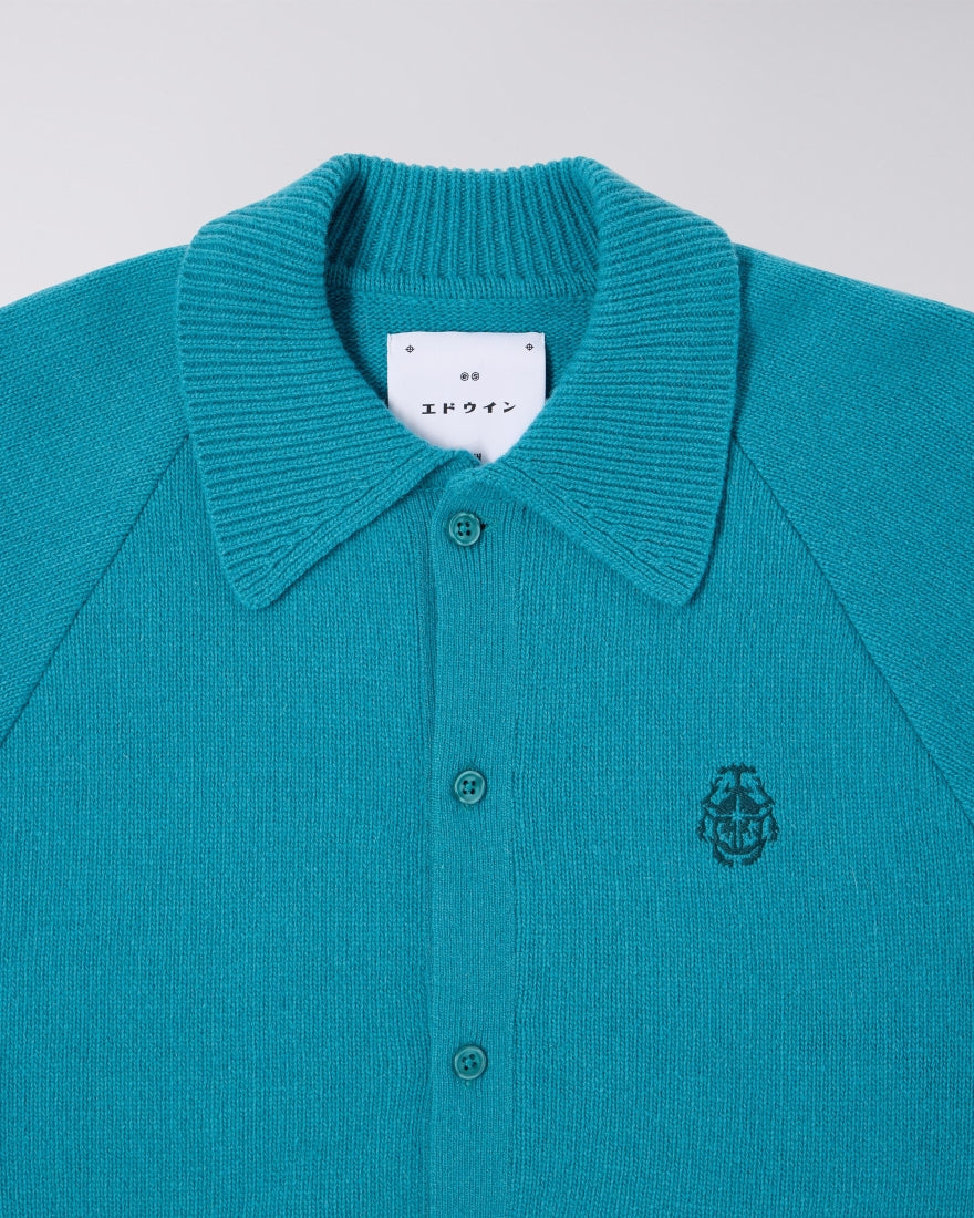 Mars Polo Cardigan / edwin / baltic