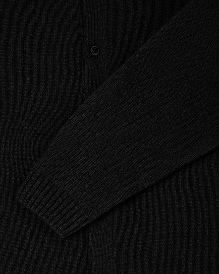 Mars Polo Cardigan / edwin / black