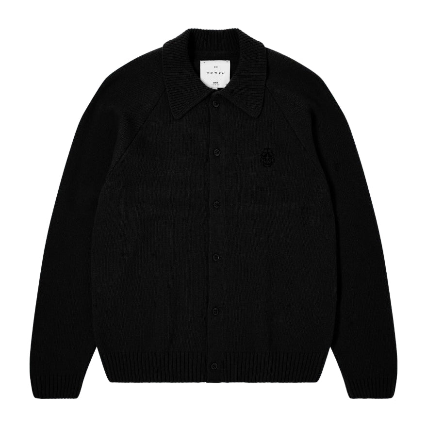 Mars Polo Cardigan / edwin / black