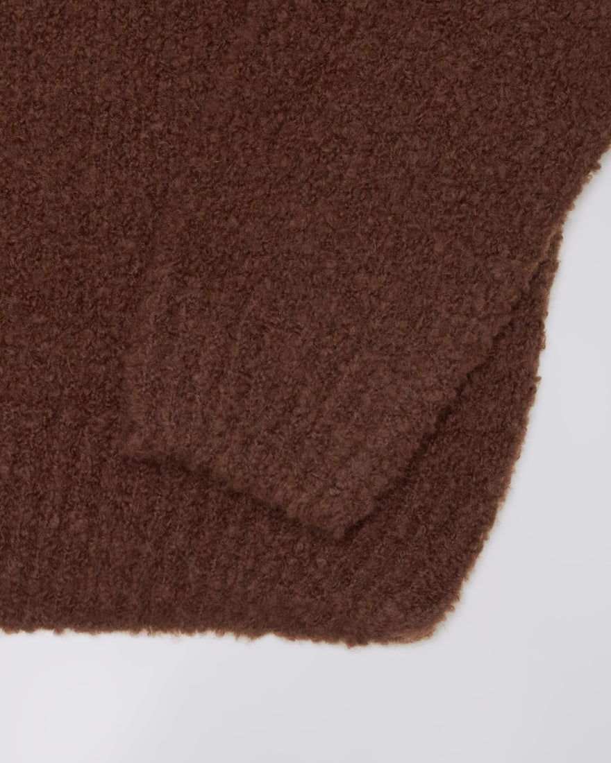 Dun Textured Sweater / EDWIN / Rum Raisin