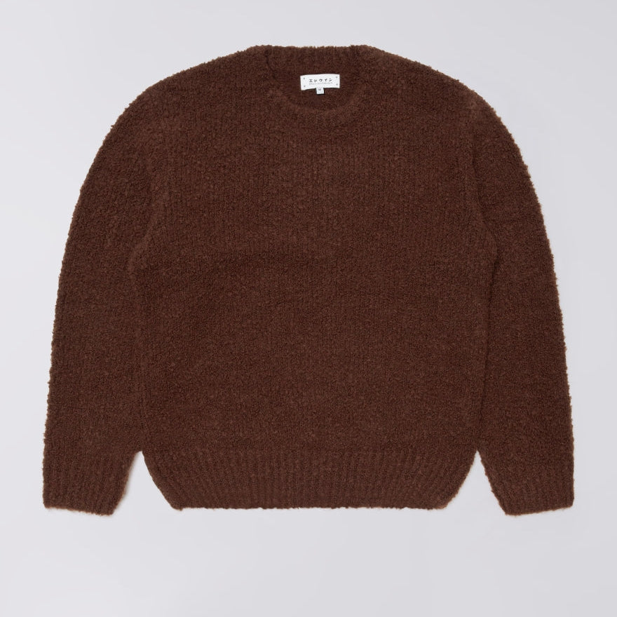 Dun Textured Sweater / EDWIN / Rum Raisin