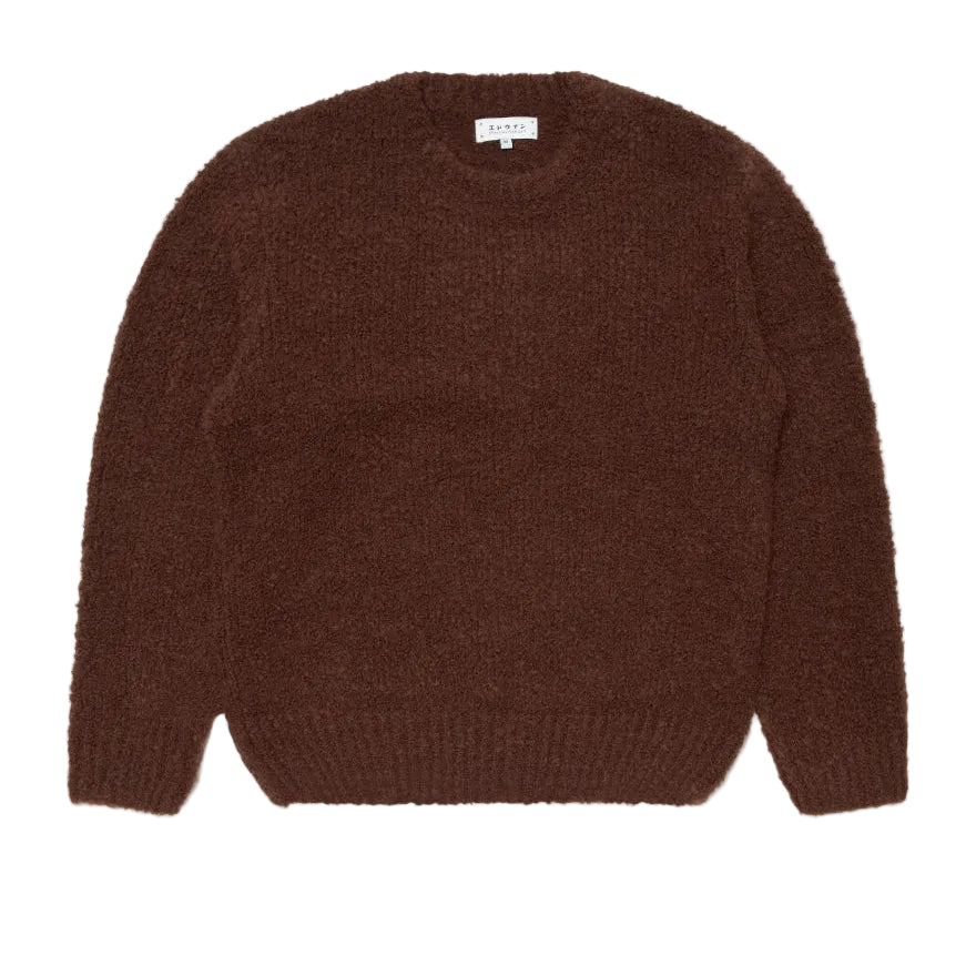 Dun Textured Sweater / EDWIN / Rum Raisin