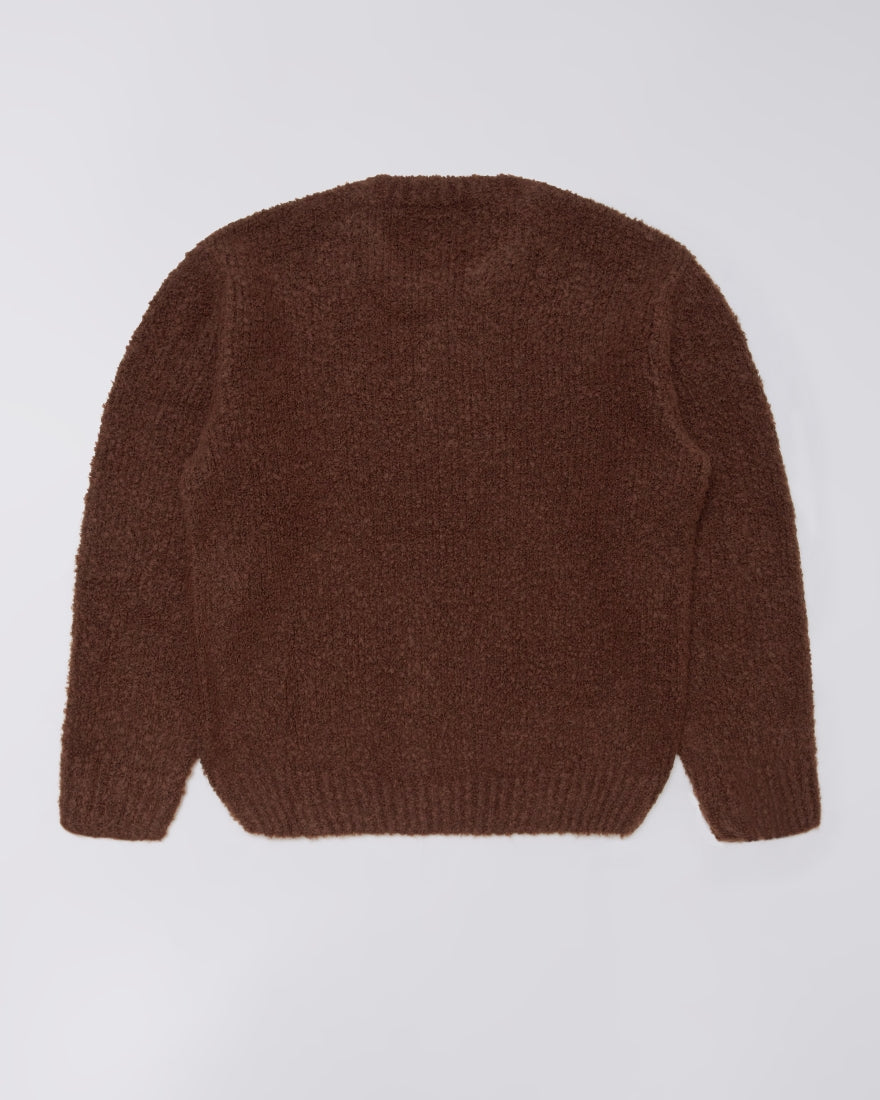 Dun Textured Sweater / EDWIN / Rum Raisin