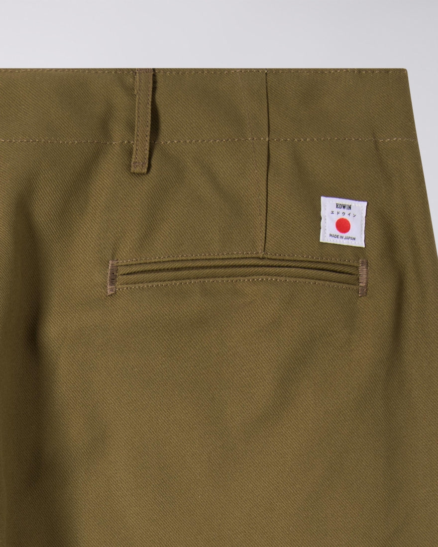 Wide Trouser -MADE IN JAPAN / EDWIN / OLIVE - UNWASHED