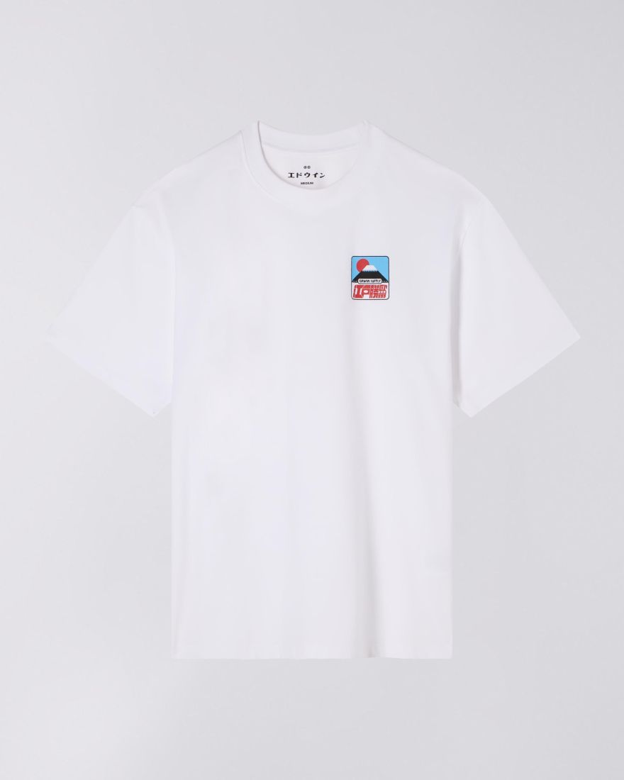 Sunset On Fuji San T-Shirt / EDWIN / WHITE