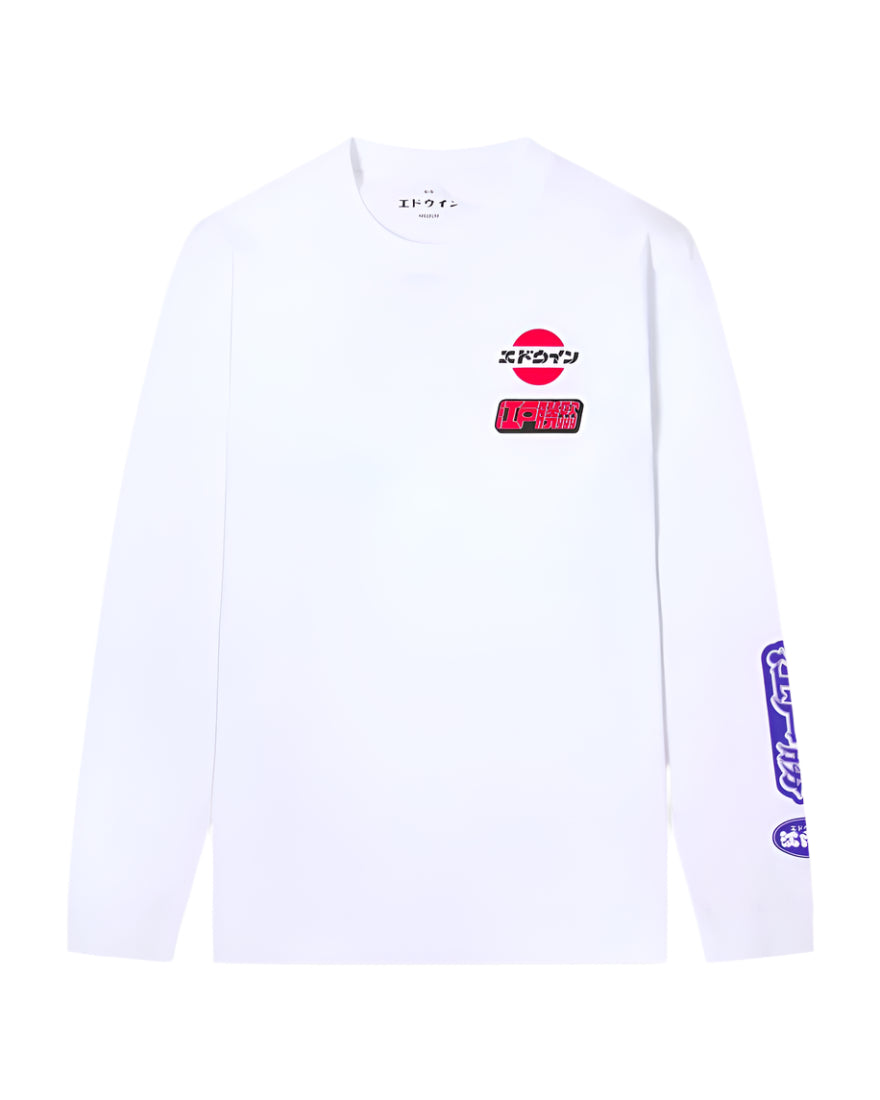 Edo Win T-Shirt LS / EDWIN / WHITE