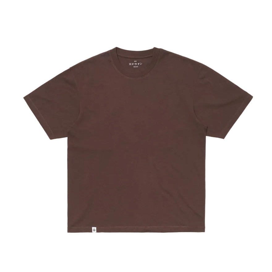 Oversize Basic T-Shirt / EDWIN / COFFEE BEAN