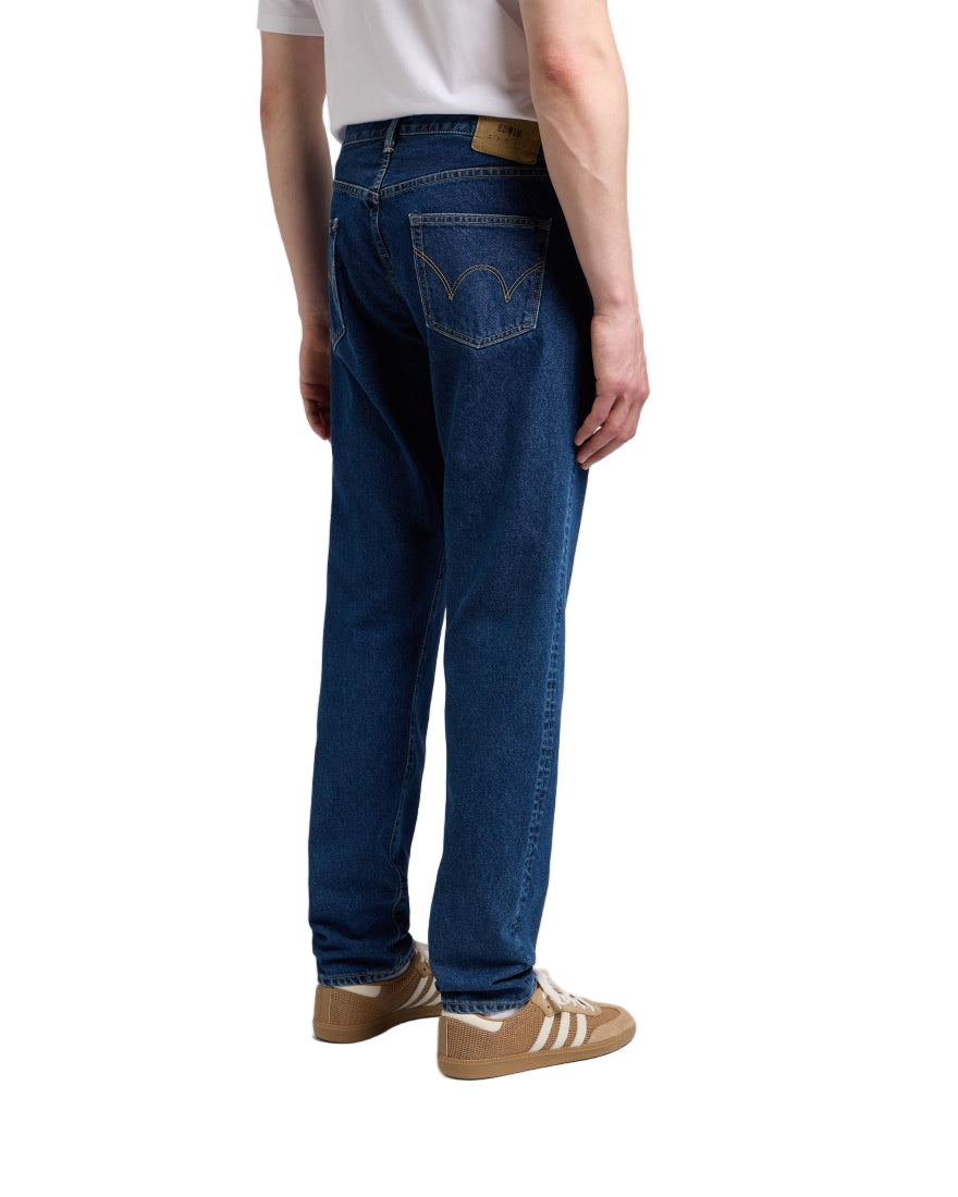 Regular Tapered Jeans- MADE IN JAPAN / EDWIN / BLUE - MID USED
