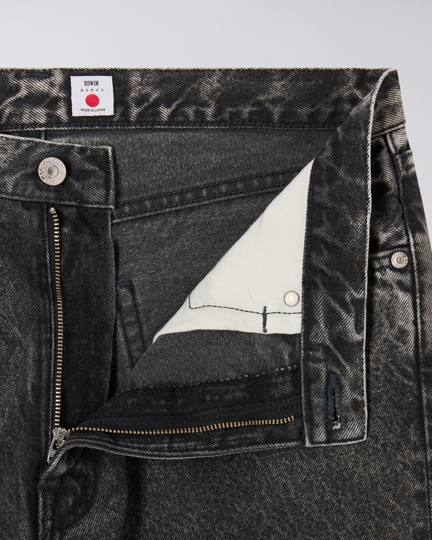 Loose Jeans- MADE IN JAPAN / EDWIN / BLACK MID DARK USED