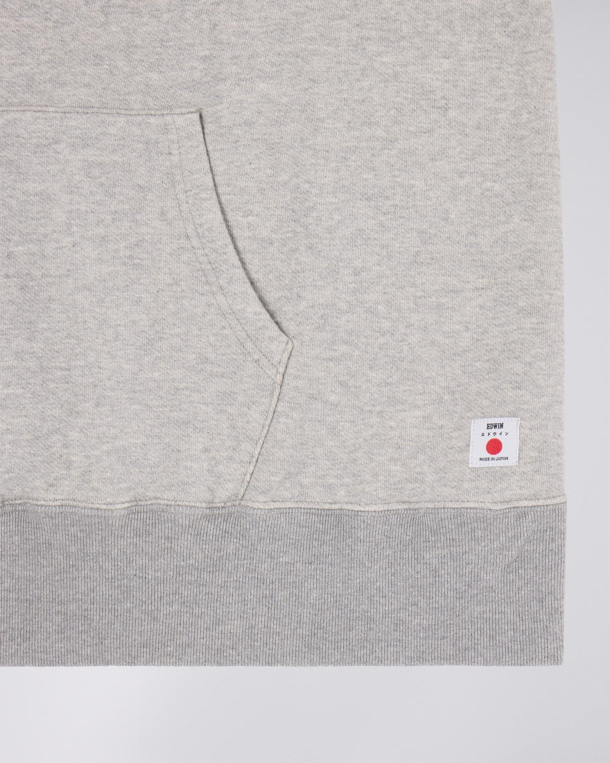 raglan sleeve hood - made in japan / edwin / grey