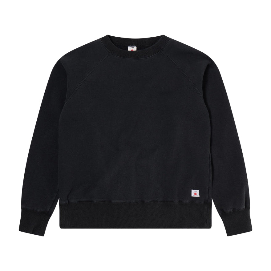 Raglan Sleeve Crew - made in japan / edwin / black