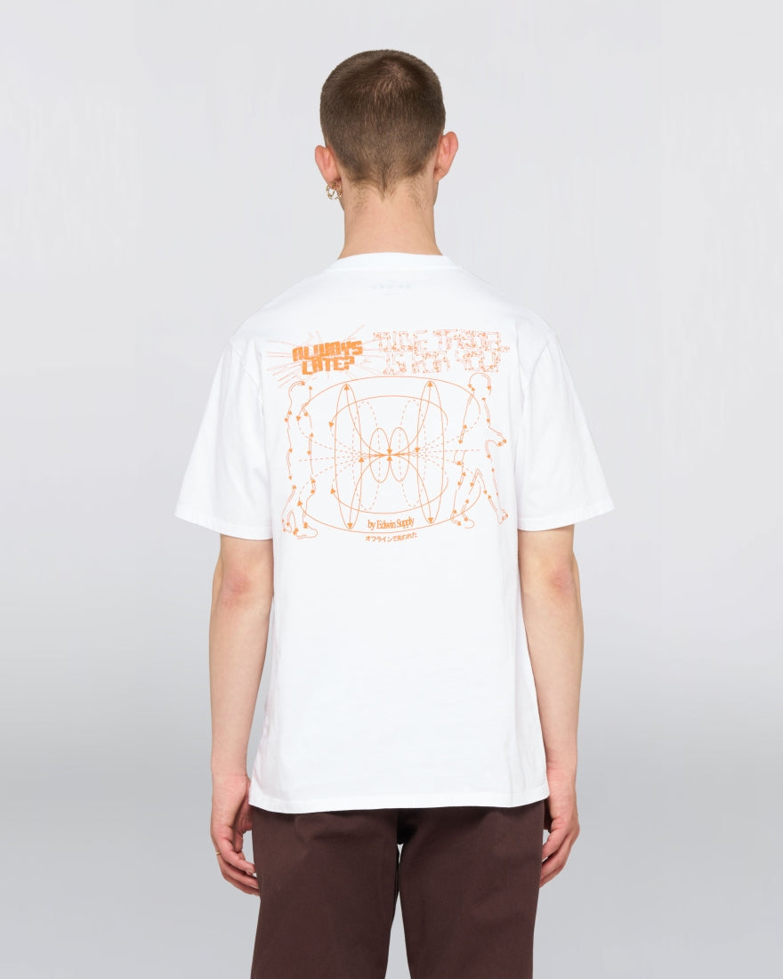 Always Late T-Shirt / edwin / white