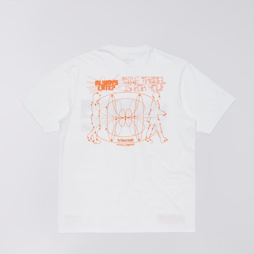 Always Late T-Shirt / edwin / white
