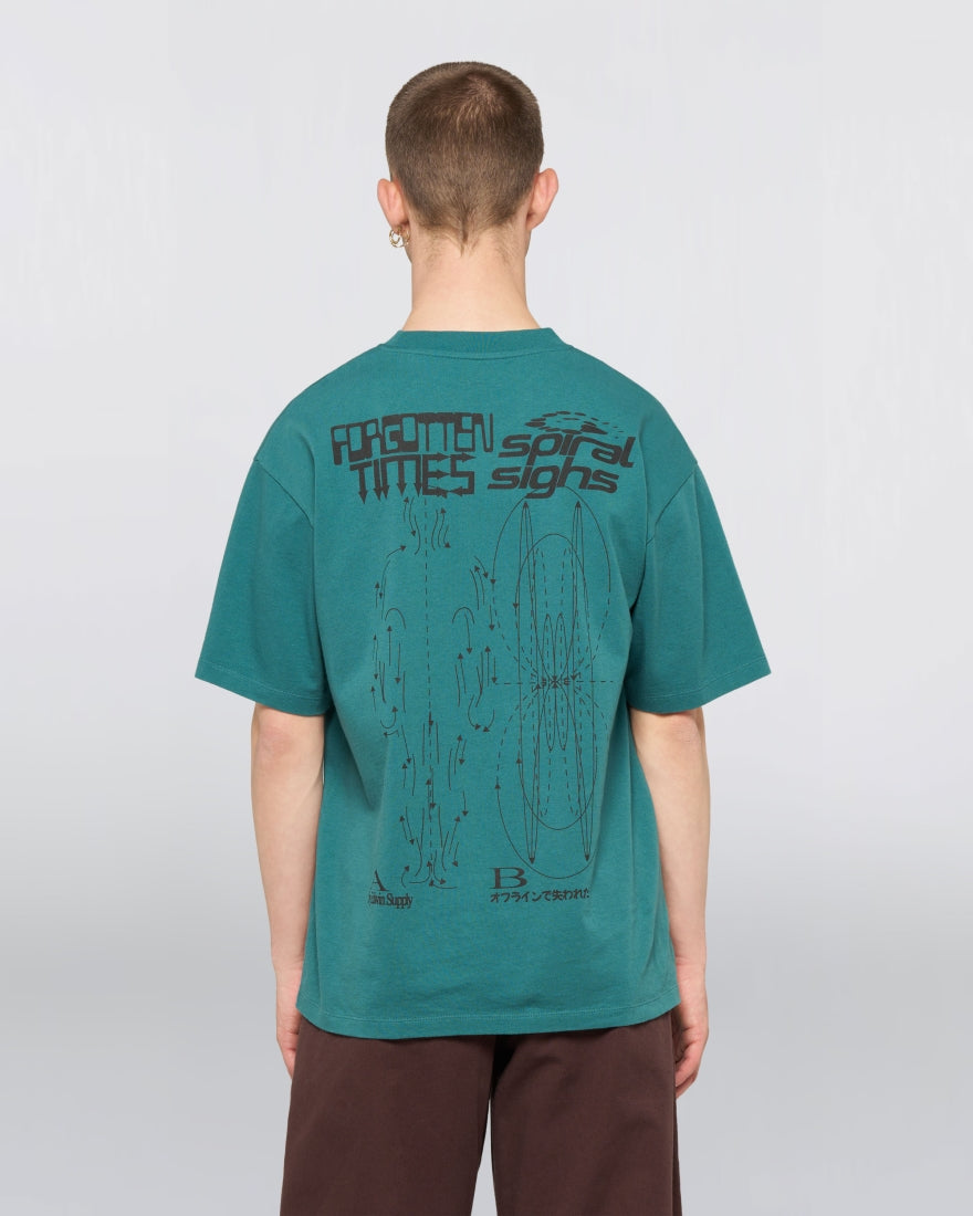 Spiral Sighs T-Shirt / EDWIN / Mediterranea