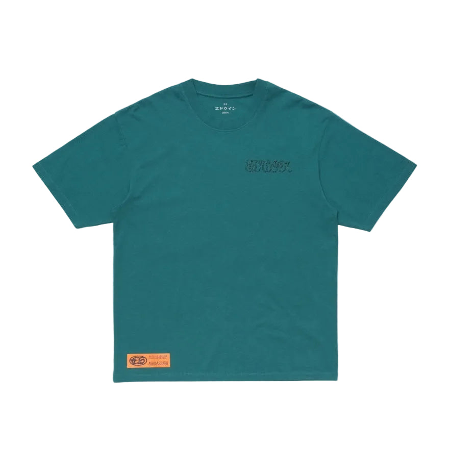 Spiral Sighs T-Shirt / EDWIN / Mediterranea