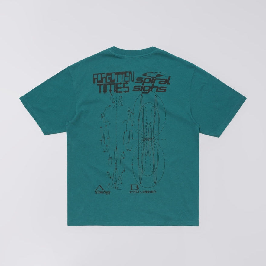 Spiral Sighs T-Shirt / EDWIN / Mediterranea