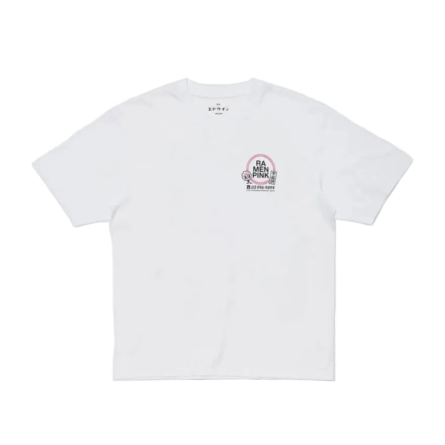 Ramen Pink T-Shirt / WHITE