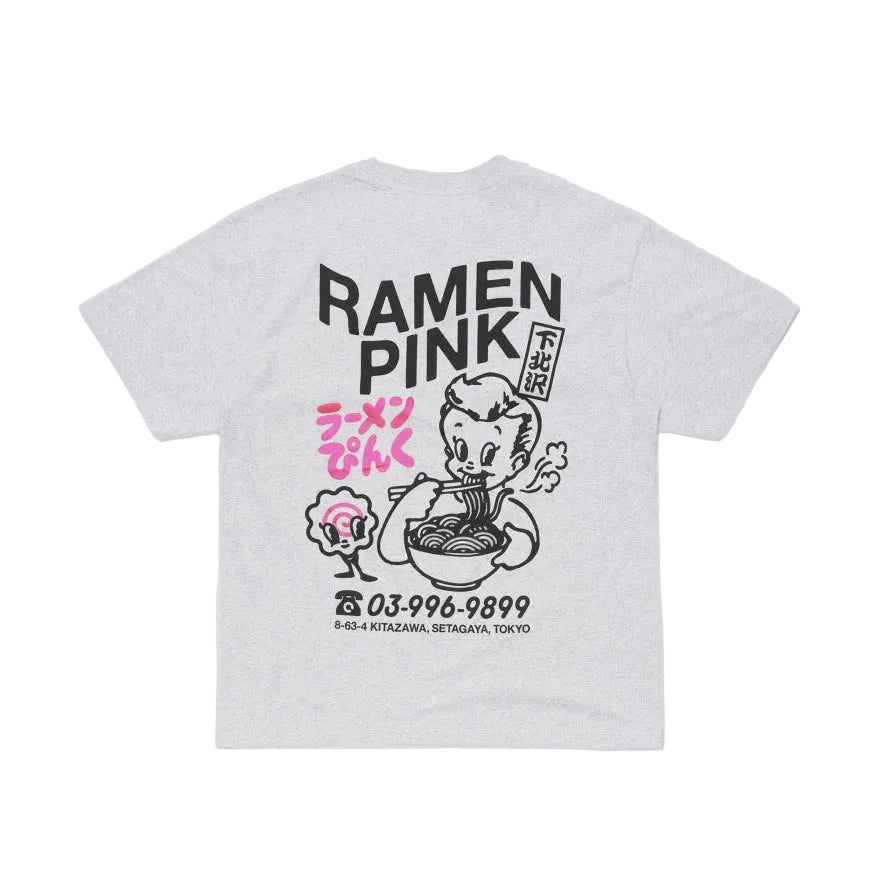 Ramen Pink T-Shirt / EDWIN / GREY