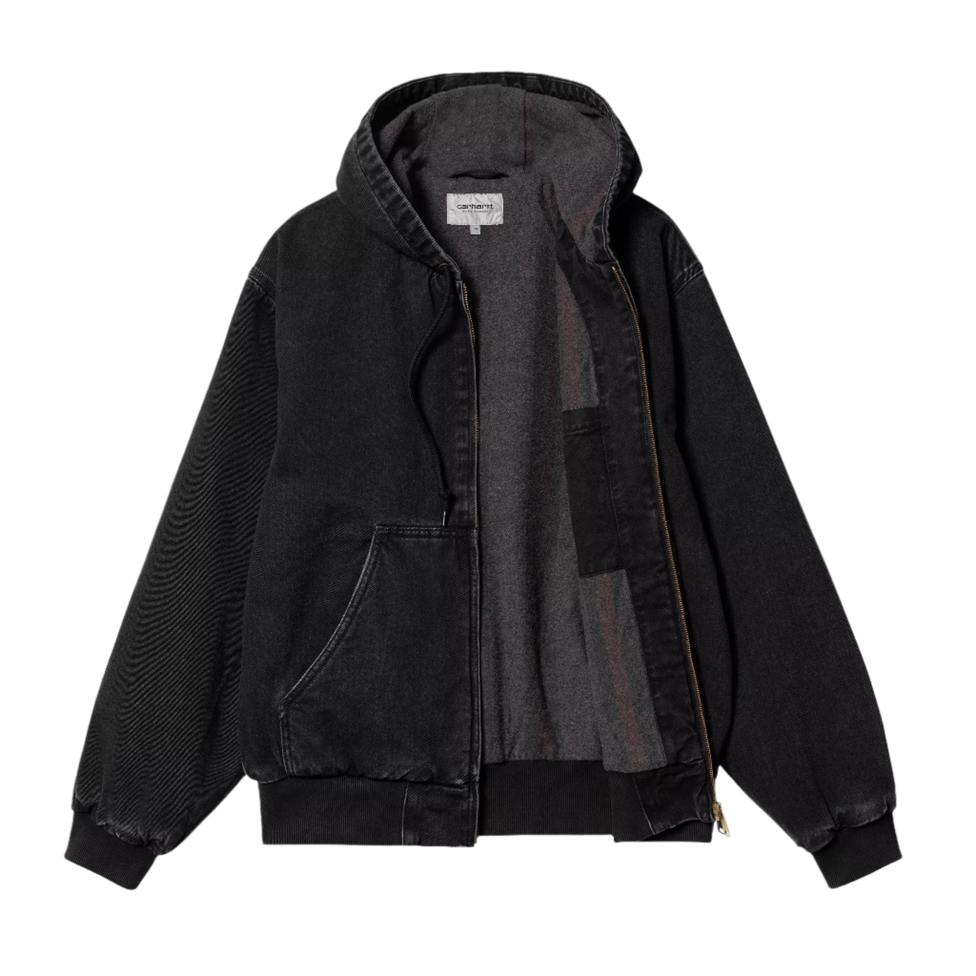 W' OG Active Jacket / CARHARTT ZIP / BLACK (STONE WASHED)