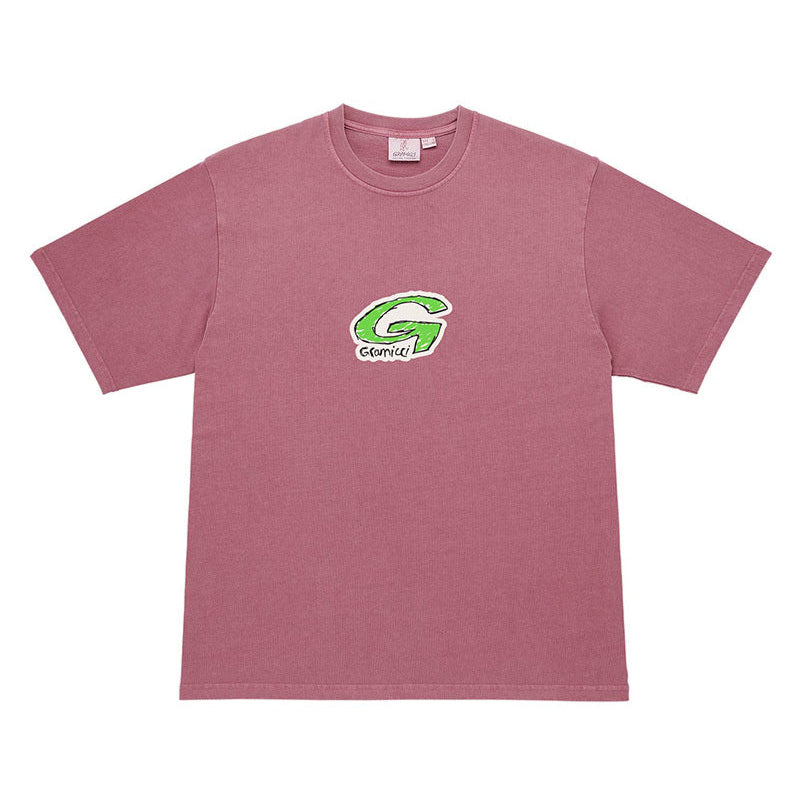 Gramicci Pigment Dyed G-Scribble Tee /RED PIGMENT