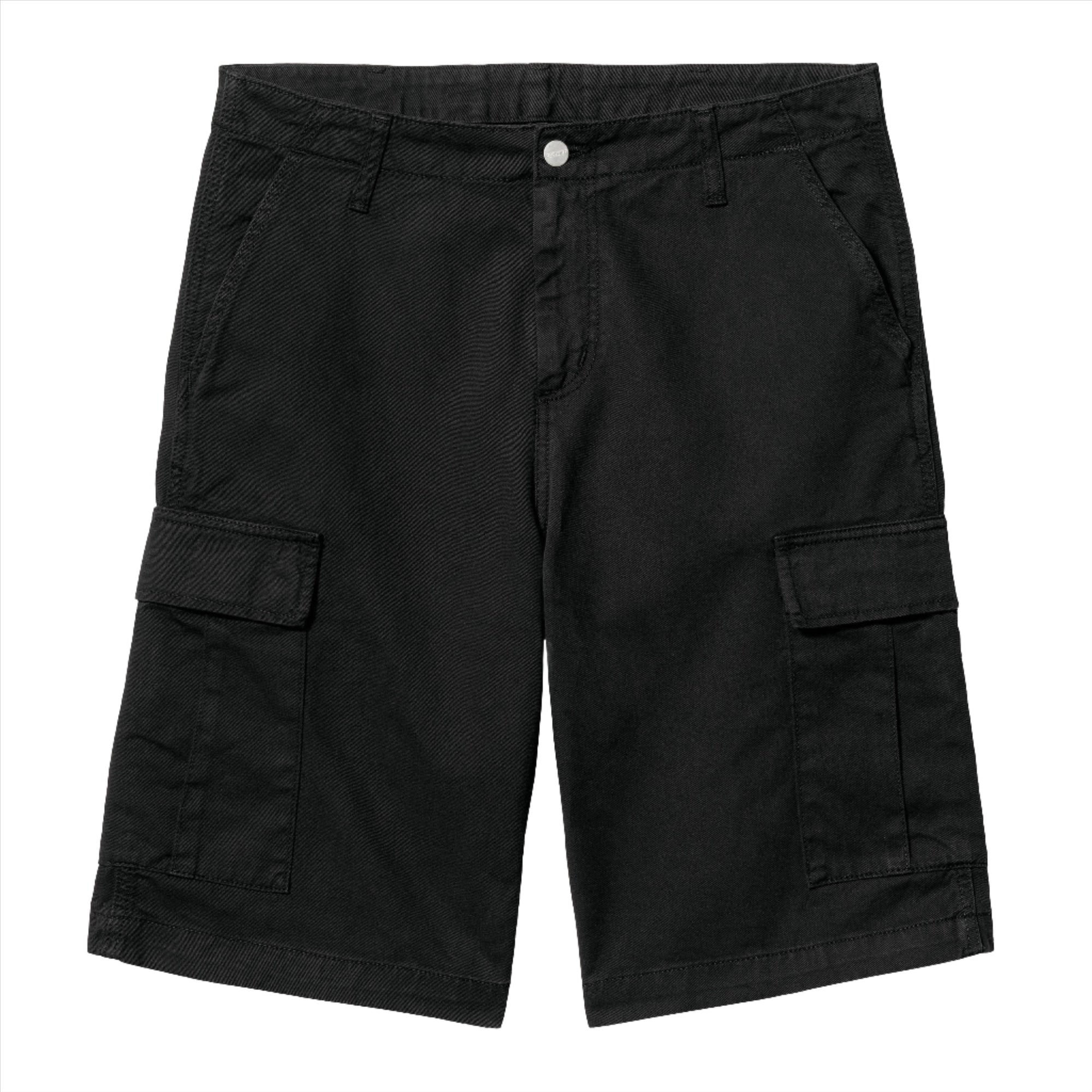 REGULAR CARGO SHORT / CARHARTT WIP / BLACK GARMENT DYED