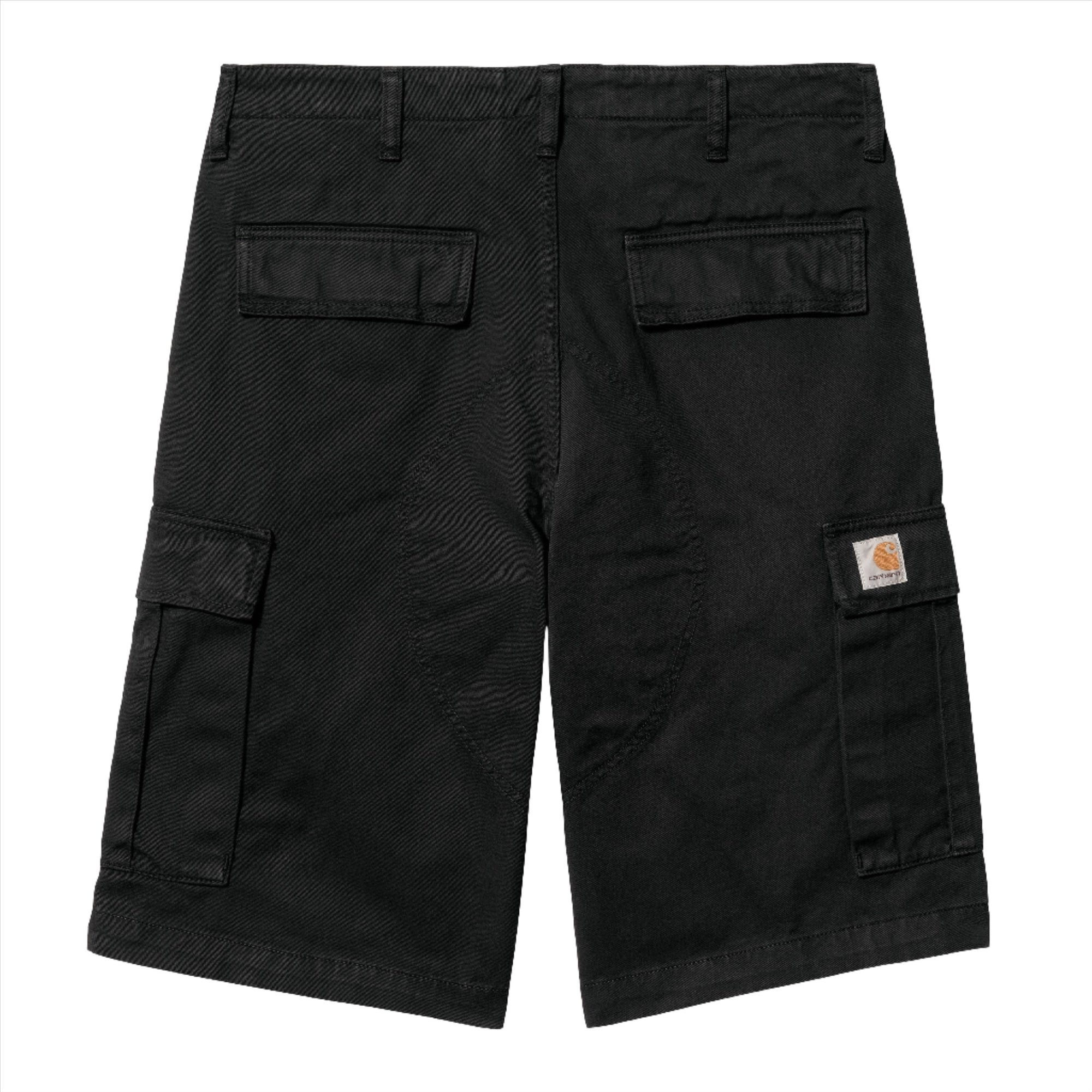 REGULAR CARGO SHORT / CARHARTT WIP / BLACK GARMENT DYED