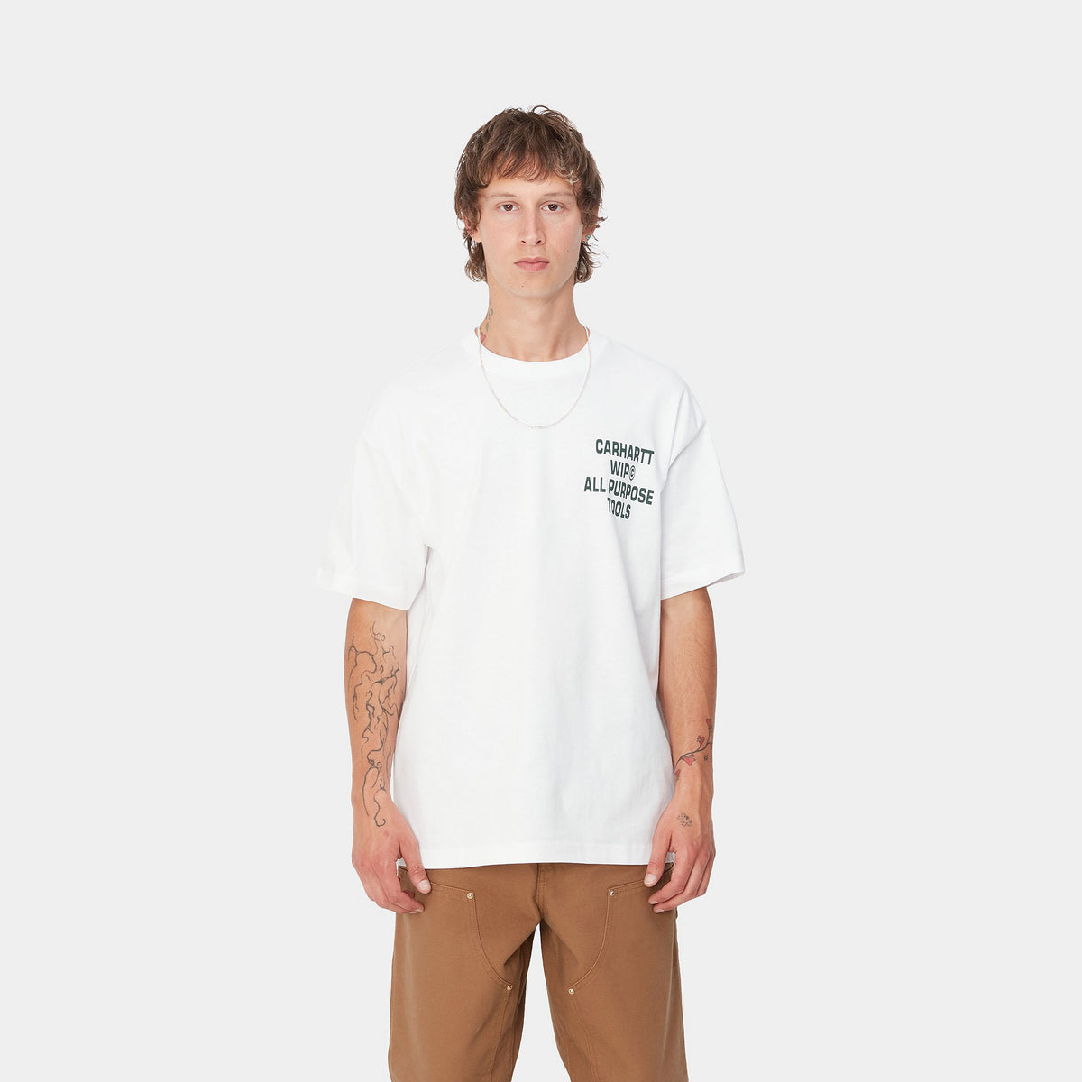 S/S CROSS SCREW T-SHIRT / CARHARTT WIP / WHITE