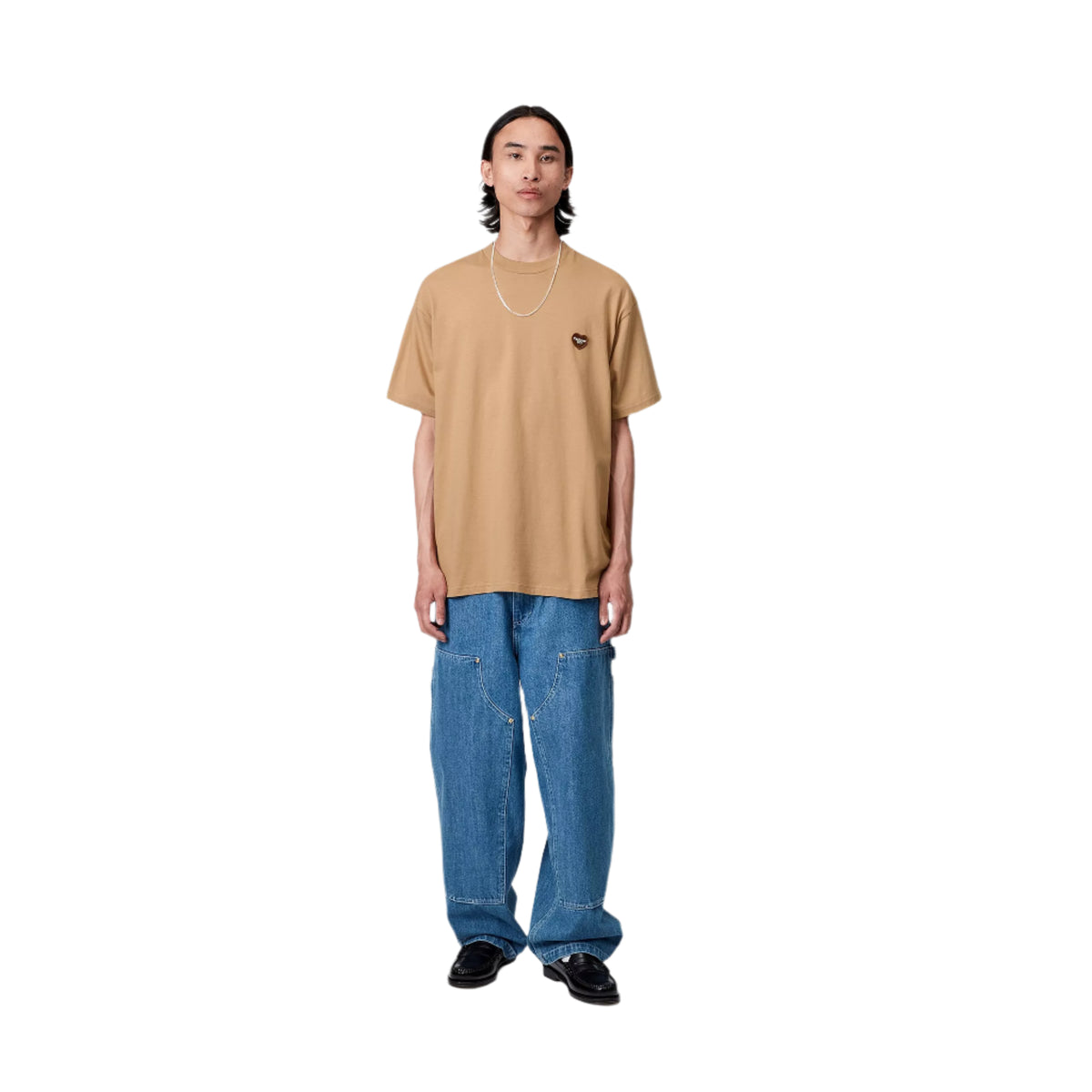 S/S Heart II Hartt T-Shirt / carhartt wip / dusty h brown