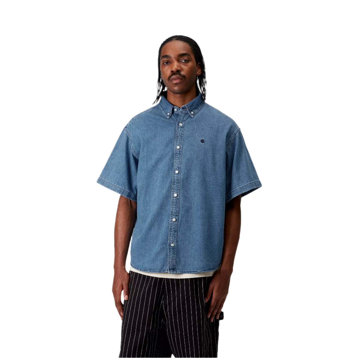 S/S Lucas Shirt / carhartt wip / blue stone washed