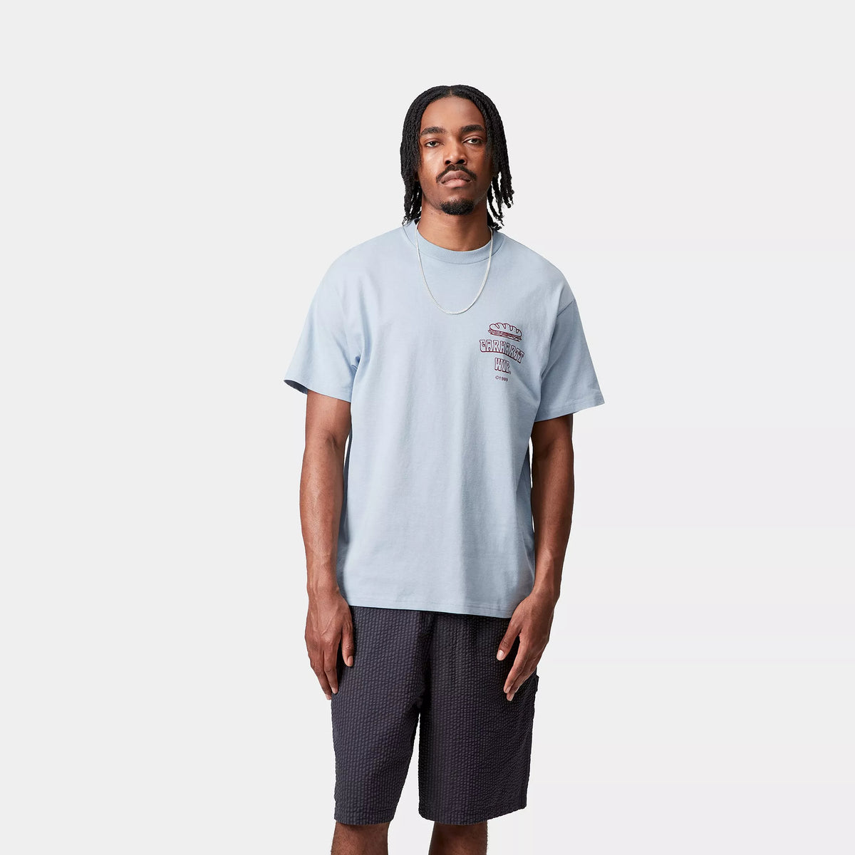 S/S Sandwich T-Shirt/ Carhartt wip / blue fog