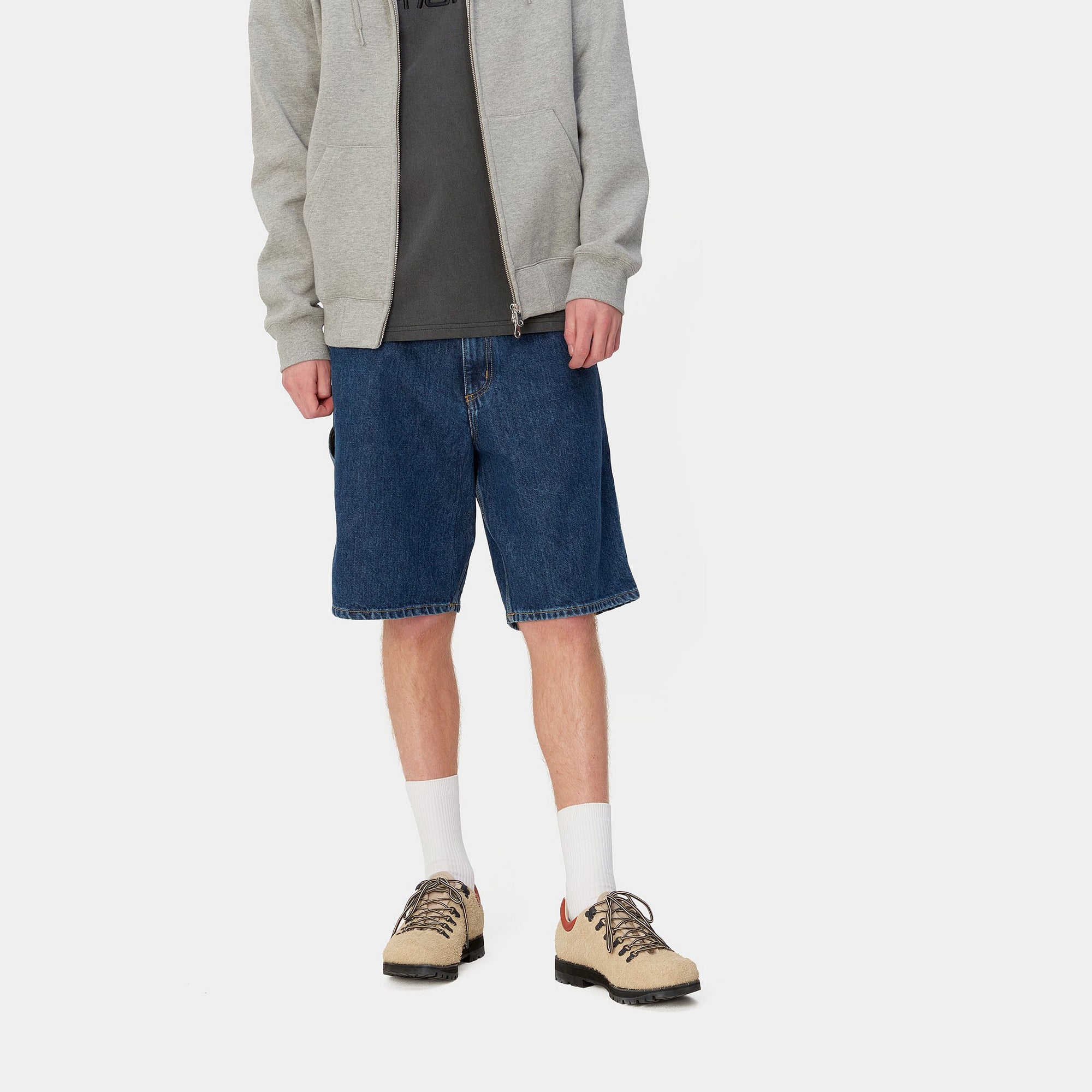 SINGLE KNEE SHORT / CARHARTT WIP / BLUE STONE WASHED