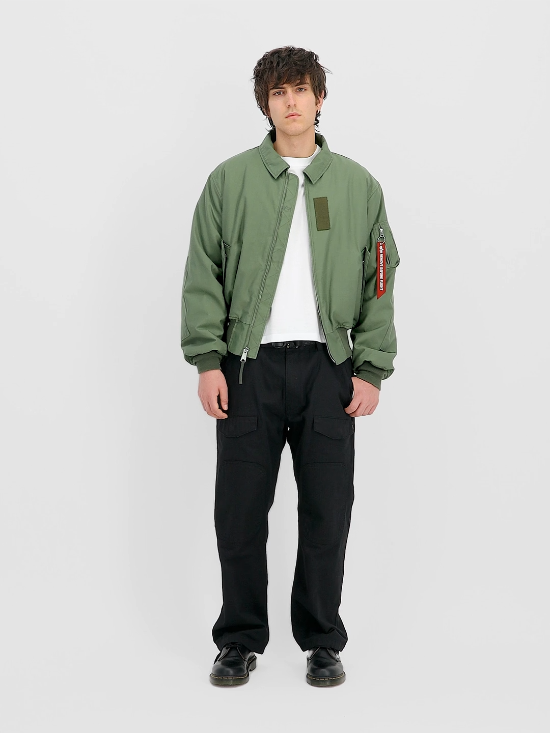 CVC Vintage Loose Bomber Jacket / alpha industries /  sage green