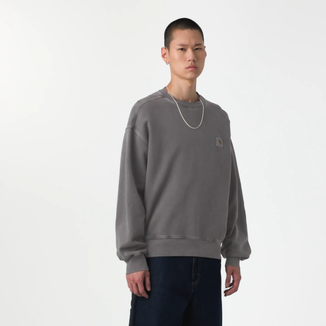 Vista Sweatshirt / carhartt wip / Black, Garment dyed