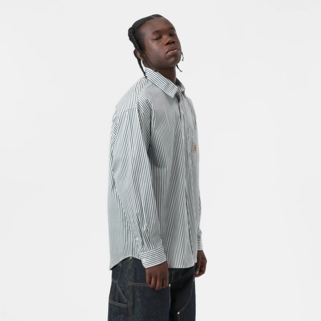 L/S Daldry Shirt / CARHARTT WIP / OFFICE BLUE - WAX