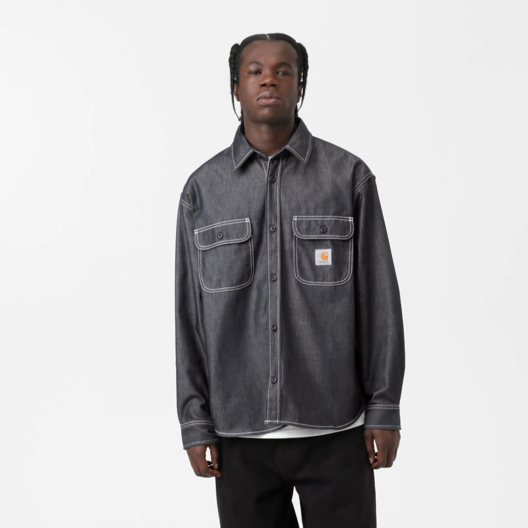 Tigan Shirt Jac / carhartt wip / blue rigid