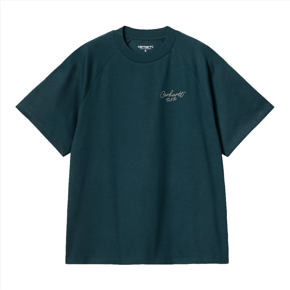 W&#39; S/S SIGNATURE T- SHIRT / CARHARTT WIP / DUCK BLUE