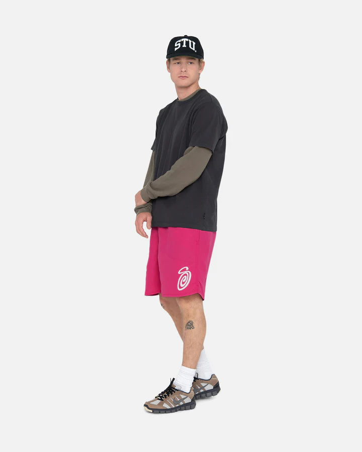 CURLY S WATER SHORT / STUSSY / FUCSHIA
