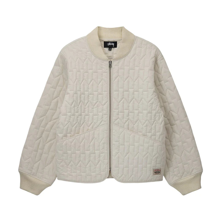 S QUILTED LINER JACKET / STUSSY / CREAM