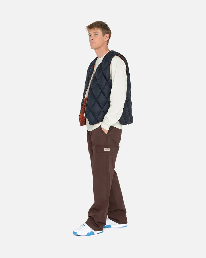 REVERSIBLE QUILTED VEST / STUSSY / COWHIDE - Spoon Clothes