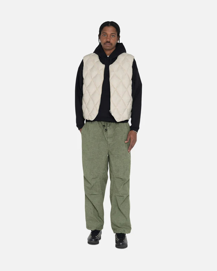 REVERSIBLE QUILTED VEST / STUSSY / CREAM - Spoon Clothes