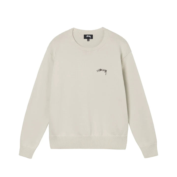 CARE LABEL SWEATER / STUSSY / NATURAL